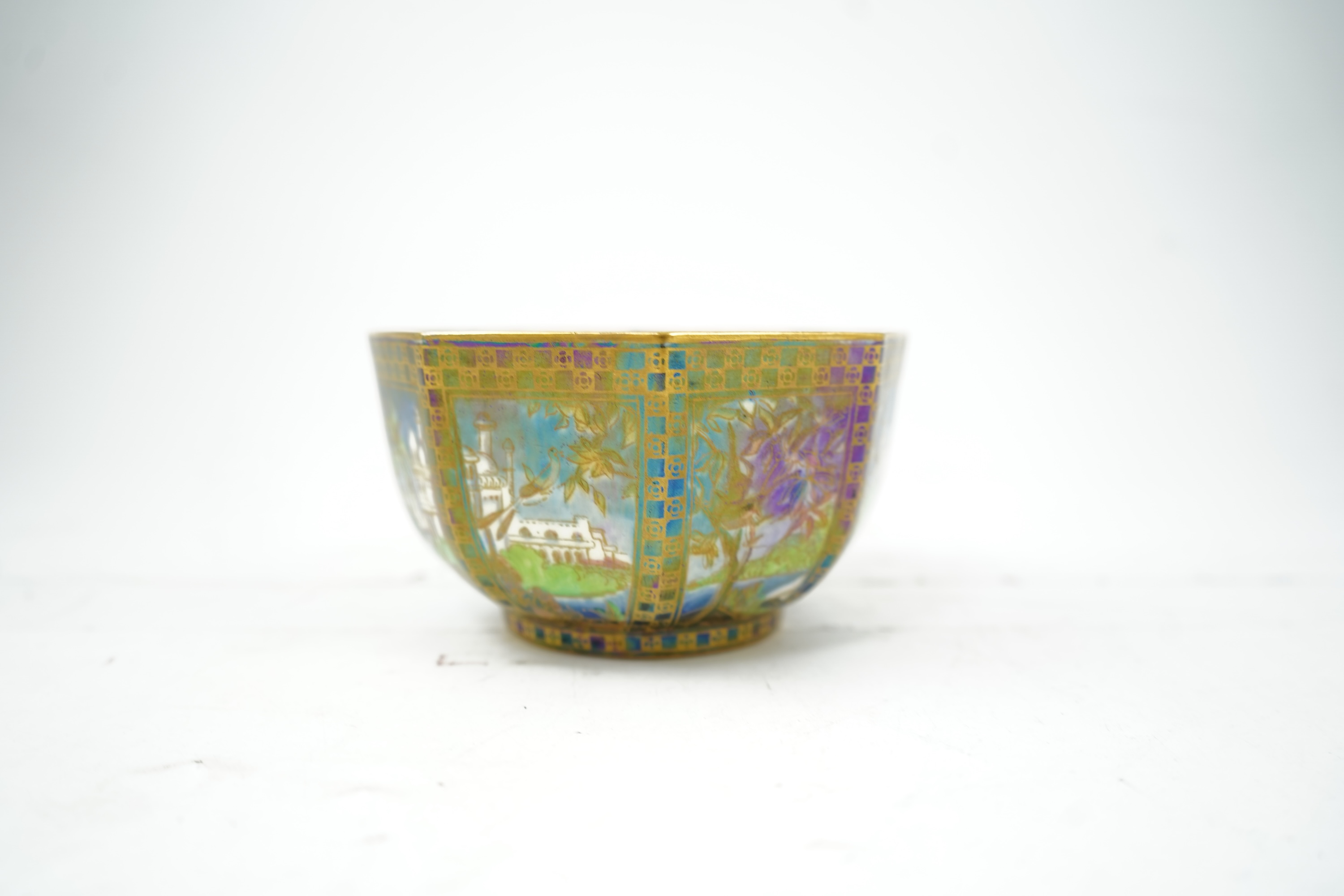 Daisy Makeig-Jones (1881-1945) for Wedgwood: A Fairyland lustre ‘Dana’ octagonal bowl